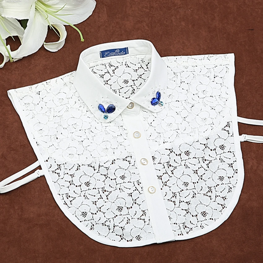 Women Fashion Fake Collars Diamond Korean style lace Detachable Shirt Sweater Fake Collar Women Clothes Accessories
Women Fashion Fake Collars Diamond Korean style lace Detachable Shirt Sweater Fake Collar Women Clothes Accessories