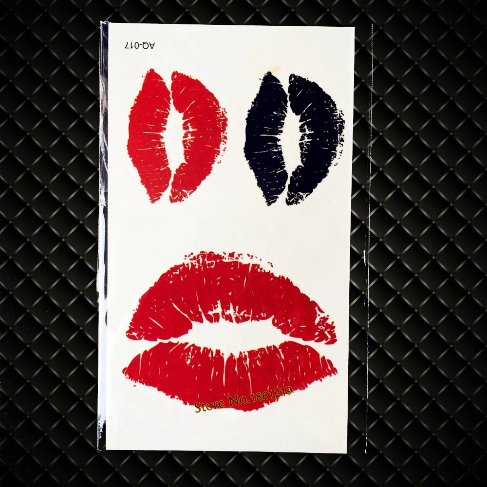 Hot Sexy Red Lip Temporary Tattoo Sticker For Women Body Art Arm Back Fake Tatoo Paste Waterproof Decals Tattoo Stickers GAQ-017
Hot Sexy Red Lip Temporary Tattoo Sticker For Women Body Art Arm Back Fake Tatoo Paste Waterproof Decals Tattoo Stickers GAQ-017