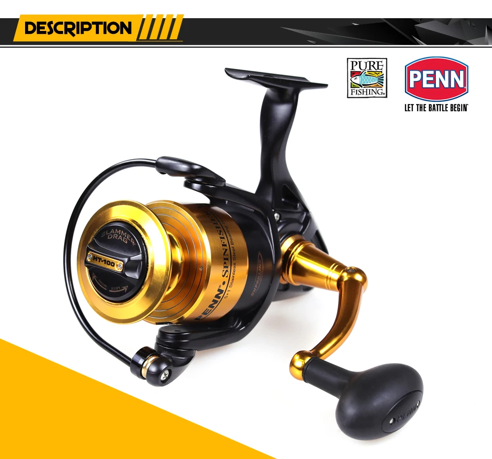 Penn Spinfisher V Brand Spinning Fishing Reel 3500-10500 Series Rear Drag Up
