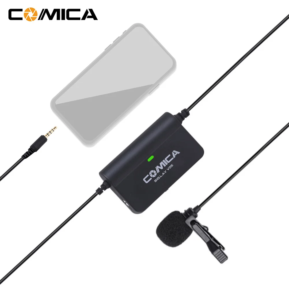 CoMica Multifunctional Single Lavalier Microphone Stepless Gain Control Real-time Audio Monitoring for Smartphone & Camera
CoMica Multifunctional Single Lavalier Microphone Stepless Gain Control Real-time Audio Monitoring for Smartphone & Camera