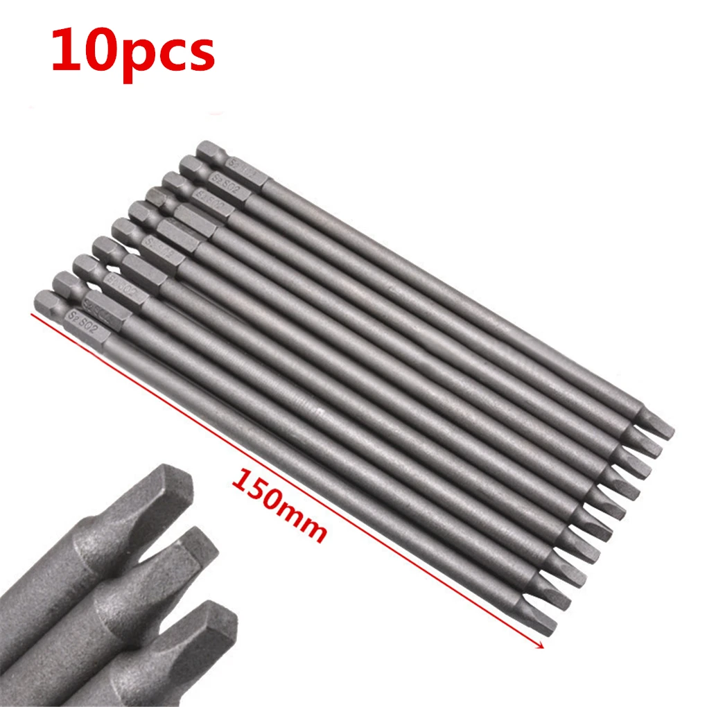 10Pcs Magnetic S2 Square Screwdriver Bit Set Hex Shank Security Head 150MM Extra Long Electric Screwdriver Hand Tool
10Pcs Magnetic S2 Square Screwdriver Bit Set Hex Shank Security Head 150MM Extra Long Electric Screwdriver Hand Tool