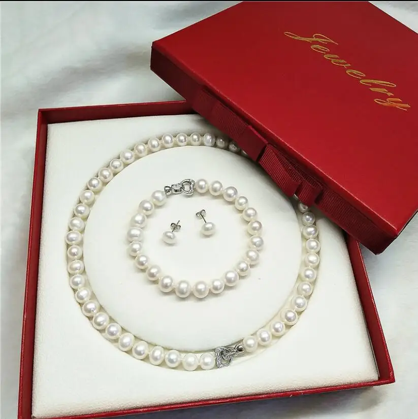 fine jewelry classic7-8 mm white pearl necklace bracelet &earring wholesale
fine jewelry classic7-8 mm white pearl necklace bracelet &earring wholesale