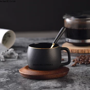 Northern European Scrub Ceramic Coffee Cup Creative gold coffee cup dish spoon set English afternoon tea red tea cups gift box
Northern European Scrub Ceramic Coffee Cup Creative gold coffee cup dish spoon set English afternoon tea red tea cups gift box