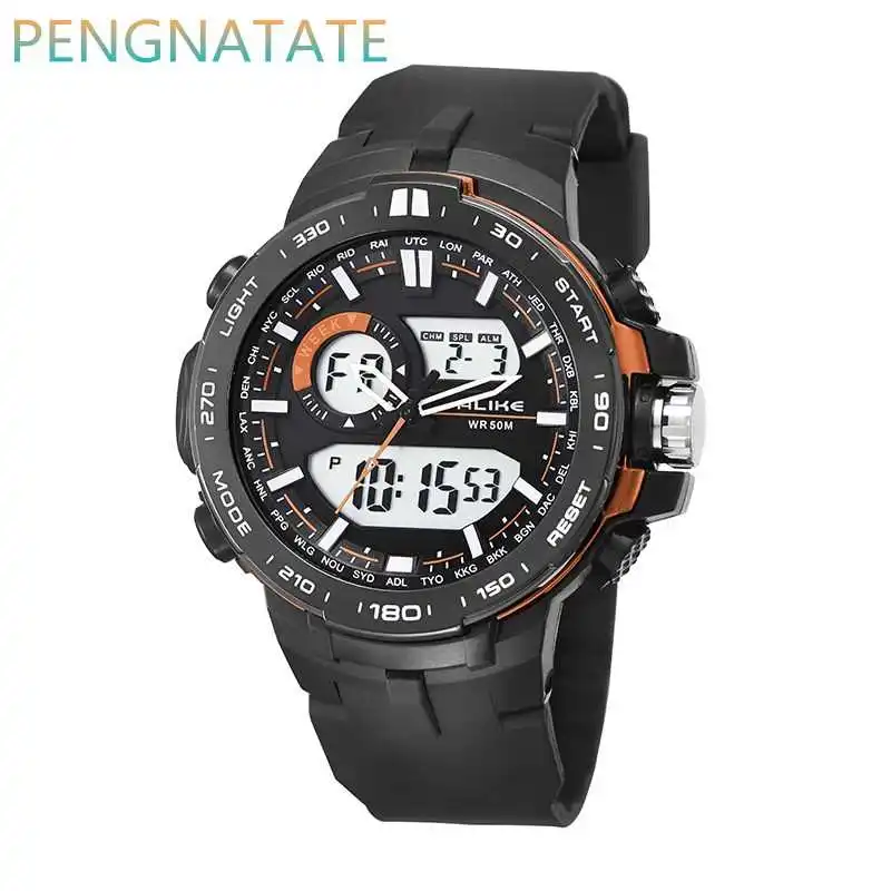 New Fashion Men Luxury Analog Quartz Digital Watch Brand ALIKE Casual Watches Man Waterproof Sports Military Watches PENGNATATE
New Fashion Men Luxury Analog Quartz Digital Watch Brand ALIKE Casual Watches Man Waterproof Sports Military Watches PENGNATATE