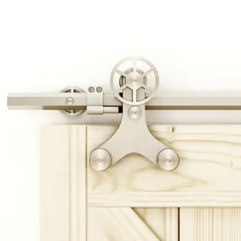 Super Smooth Quiet Solid Hexagon Bar Rotatable Decoration Spoke Wheel Single Wood Door Sliding Barn Door Hardware Track Kit
Super Smooth Quiet Solid Hexagon Bar Rotatable Decoration Spoke Wheel Single Wood Door Sliding Barn Door Hardware Track Kit