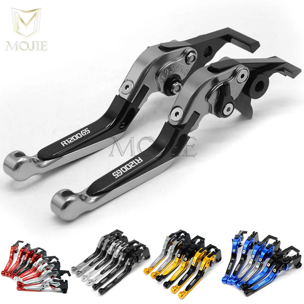 2013-2018 Motorcycle AccessoriesAdjustable Foldable Extendable brake clutch levers Blue For BMW R1200R R1200RS 2015-2018 For BMW R1200GS LC