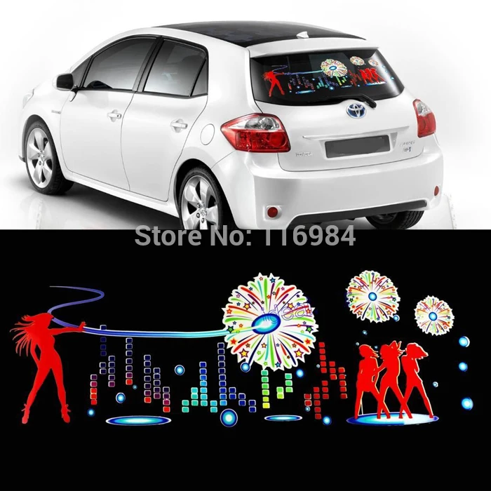 90x25cm Car Firework Dancer Sticker Music Rhythm LED Flash Lamp Sound Activated Equalizer
90x25cm Car Firework Dancer Sticker Music Rhythm LED Flash Lamp Sound Activated Equalizer