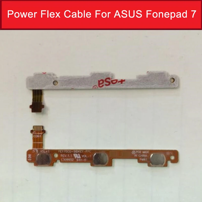 100% original Power Button Switch On Off Flex Cable Replacement For ASUS Fonepad 7 2014 Me170cg K012 tablet in stock
100% original Power Button Switch On Off Flex Cable Replacement For ASUS Fonepad 7 2014 Me170cg K012 tablet in stock