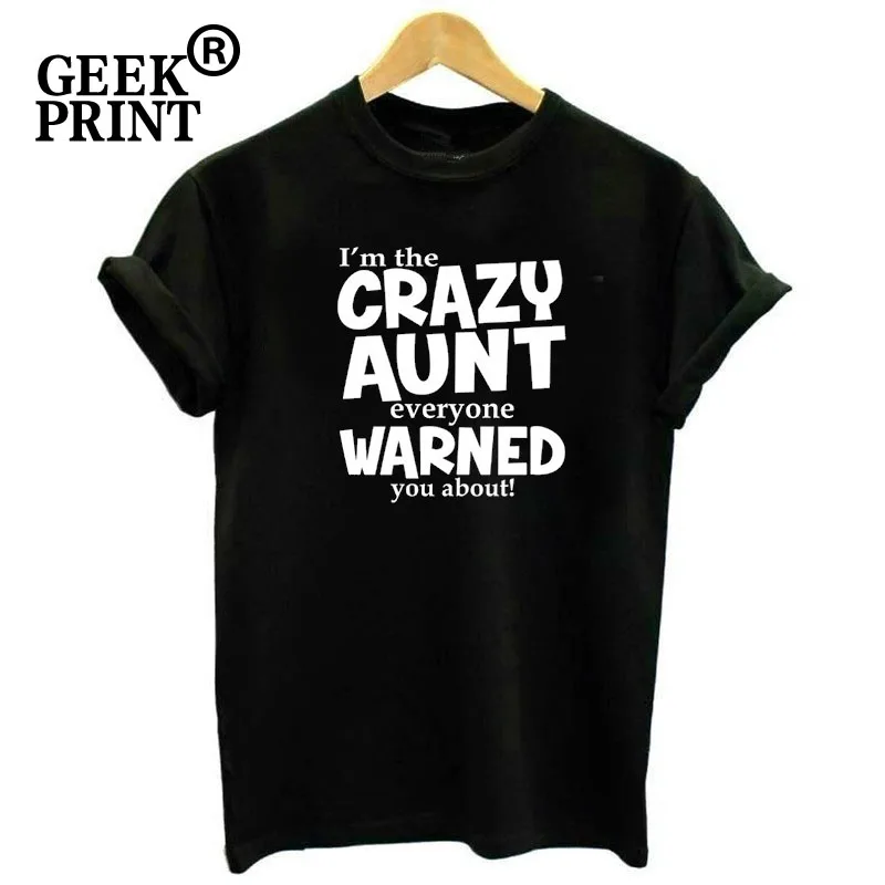 Women Tshirt Crazy Aunt Everyone Was Warned About Funny T Shirt Cute Holiday Gift For Aunt Lady Tops S-3XL
Women Tshirt Crazy Aunt Everyone Was Warned About Funny T Shirt Cute Holiday Gift For Aunt Lady Tops S-3XL