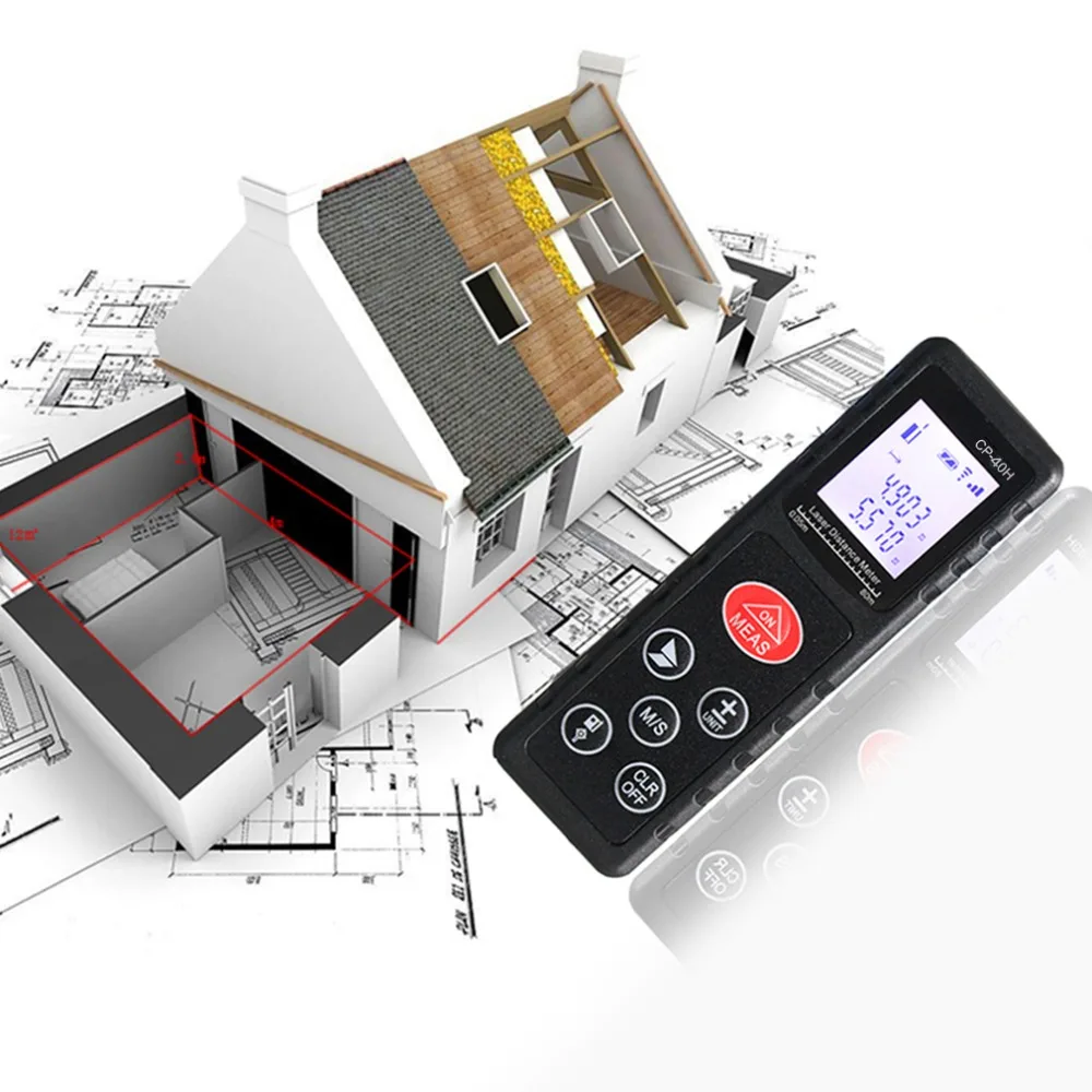 

2016 Professional CP-40H Mini 40M Handheld Digital Laser Distance Meter Range Finder Diastimeter For Construction Industries