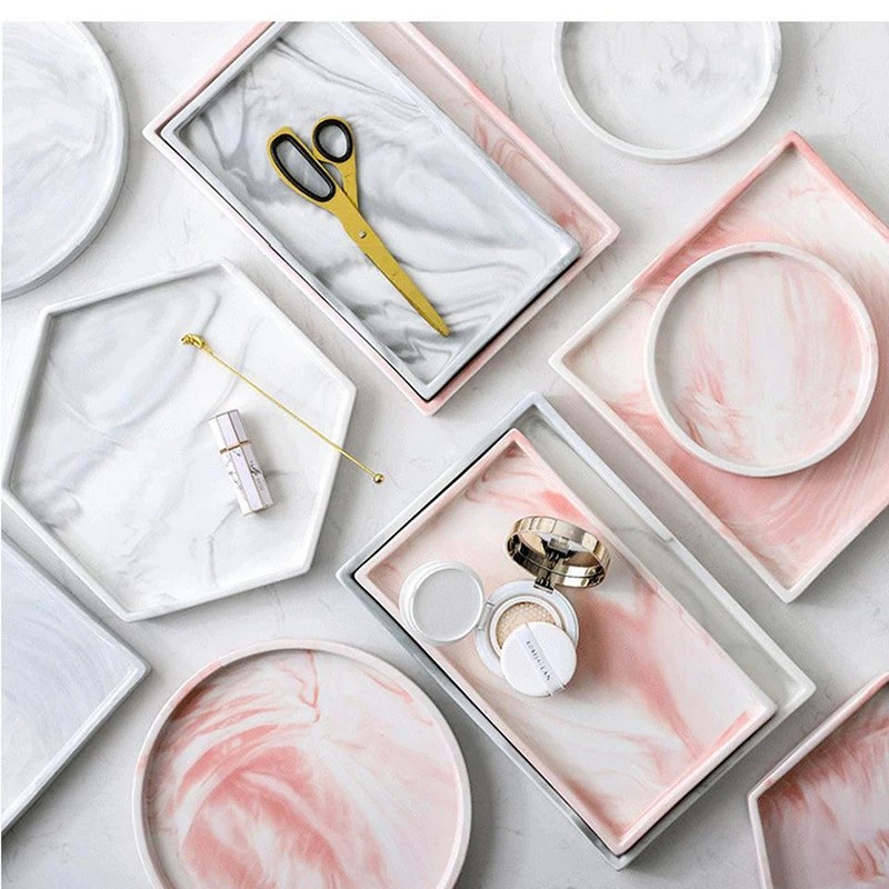 Nordic Style Pink Ceramic Geometric Tray Marble Tableware Household Tea Coffee Jewelry Storage Plate Wobble Plate Decoration New
Nordic Style Pink Ceramic Geometric Tray Marble Tableware Household Tea Coffee Jewelry Storage Plate Wobble Plate Decoration New