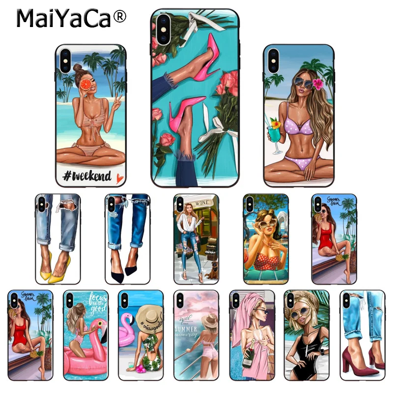 MaiYaCa Summer Beach Bikini High heeled Shoes Silicone TPU Soft black Phone Case for iPhone 8 7 6 6S Plus X XS MAX 5 5S SE XR
MaiYaCa Summer Beach Bikini High heeled Shoes Silicone TPU Soft black Phone Case for iPhone 8 7 6 6S Plus X XS MAX 5 5S SE XR