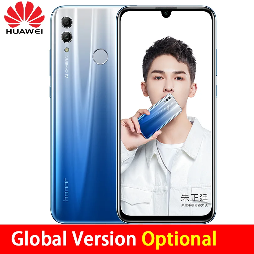 

Honor 10 Lite 4G Mobile Phone Android 9.0 6.21" FHD 2340X1080 Dual Font Rear 24MP AI Camera Fingerprint 710 Octa Core