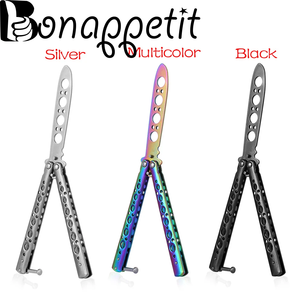 1PC Multifunction Outdoor Sport Acrobatic Rainbow Metal Practice Butterfly Training Knife Dull Blade Tool Practice Tool
1PC Multifunction Outdoor Sport Acrobatic Rainbow Metal Practice Butterfly Training Knife Dull Blade Tool Practice Tool