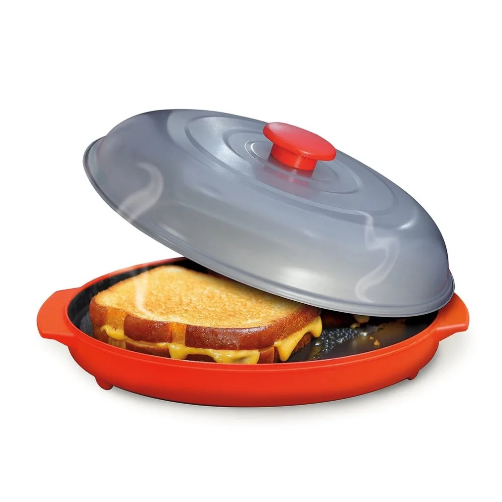 Roasting Pan Microwave Grill Pan Microwave Crisper Plate with Lid for Kitchen Microwave Cooking Grilling Oven Use
Roasting Pan Microwave Grill Pan Microwave Crisper Plate with Lid for Kitchen Microwave Cooking Grilling Oven Use