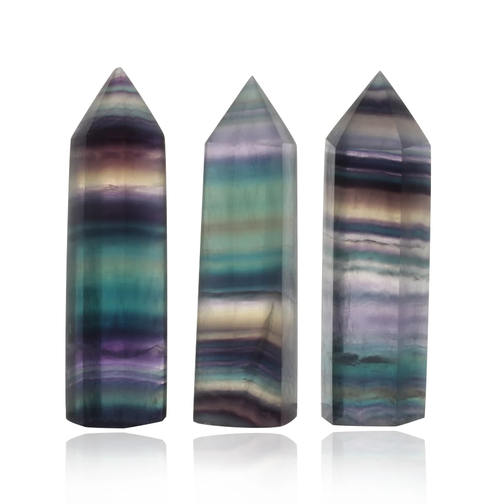 1 PC 50-60mm Natural Fluorite Quartz Crystal Wand Point Healing Colorful Stone Collectables Crystal Magic Color Stone Home Decor
1 PC 50-60mm Natural Fluorite Quartz Crystal Wand Point Healing Colorful Stone Collectables Crystal Magic Color Stone Home Decor
