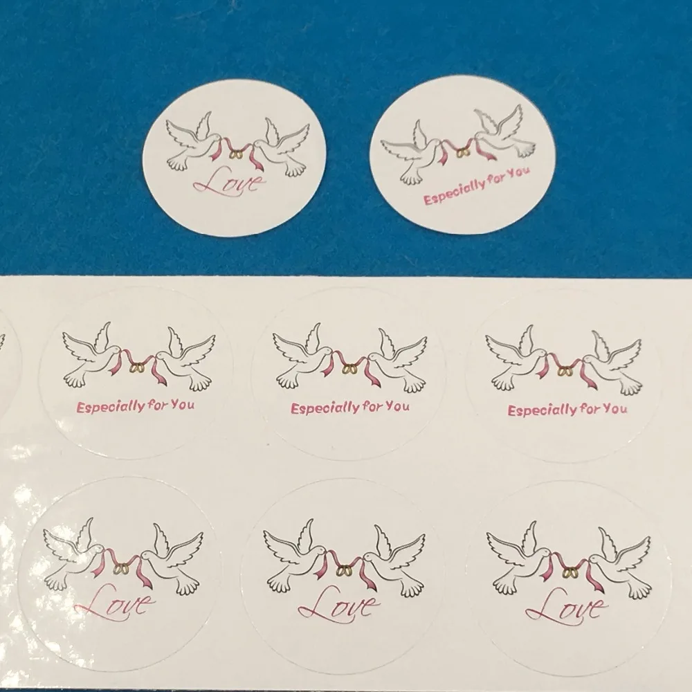 100Pcs 3cm Adhesive Sticker Paper Labels Printed Pigeon Hold Two Rings Love For Anniversary Gift Box Decoration Sealing Stickers
100Pcs 3cm Adhesive Sticker Paper Labels Printed Pigeon Hold Two Rings Love For Anniversary Gift Box Decoration Sealing Stickers