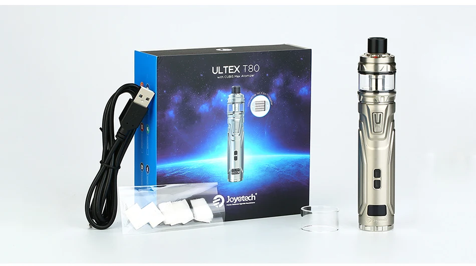 Original Joyetech ULTEX T80 w/ CUBIS Max Tank & Joyetech NCFilmTM Heater Electronic Cigarette Vape Pen Kit Vs Stick V8/ Ijust 3