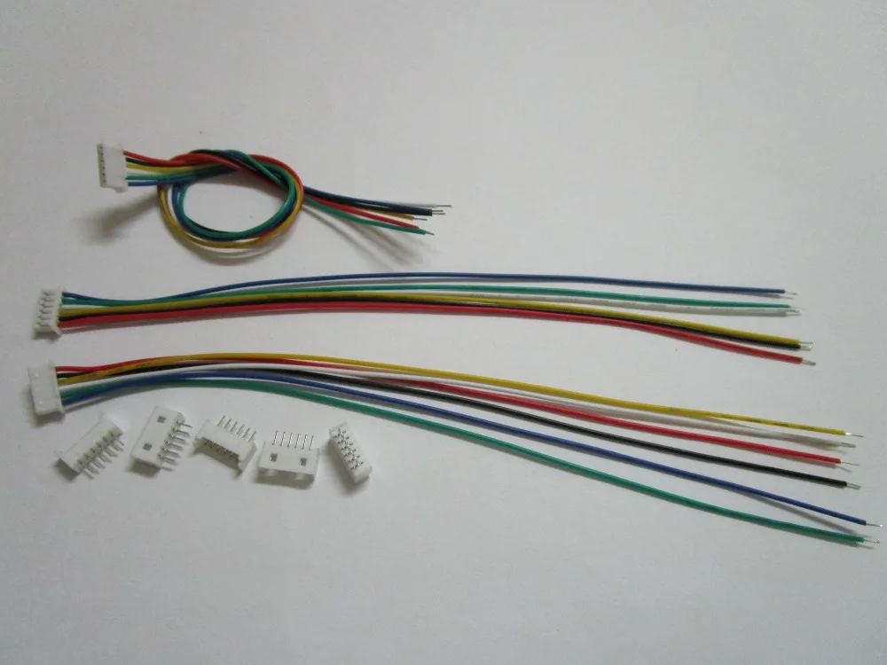 50 set 1.25mm 6 Pin Male + Female Polarized Connector with 28AWG 5.9inch 150mm Leads
50 set 1.25mm 6 Pin Male + Female Polarized Connector with 28AWG 5.9inch 150mm Leads