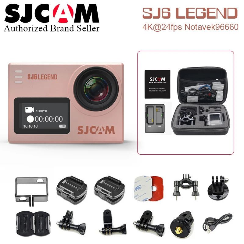 

Original SJCAM SJ6 LEGEND 4K 24fps Wifi Action Camera Gyro 2.0 Touch Screen Notavek 96660 Ultra HD Waterproof Sport DV SJ Cam