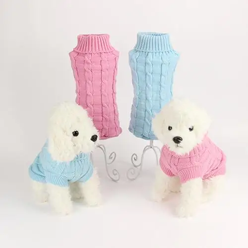 Dog Sweater Dog Puppy Winter Cute Warm Solid Color Hemp Knit Turtle Neck Sweater Pet Clothes
Dog Sweater Dog Puppy Winter Cute Warm Solid Color Hemp Knit Turtle Neck Sweater Pet Clothes