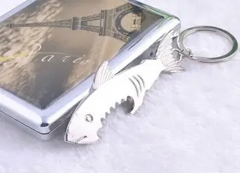 100pcs / lot fast shipping shark-shaped opener keychain zinc alloy beer bottle opener 
100pcs / lot fast shipping shark-shaped opener keychain zinc alloy beer bottle opener