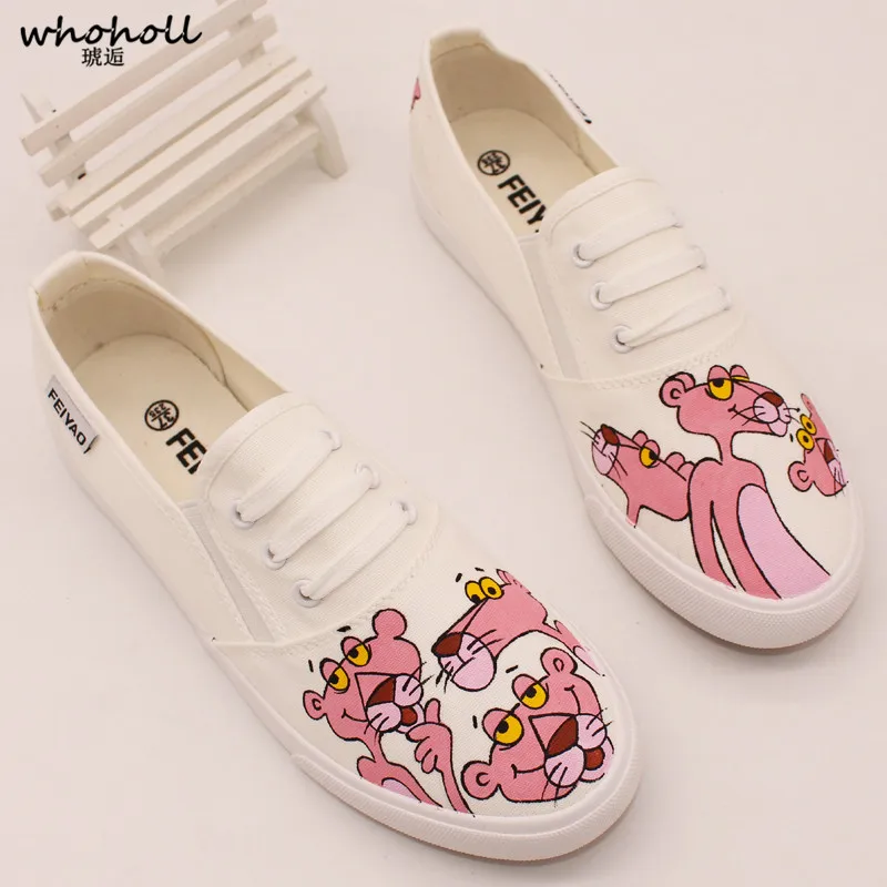 WHOHOLL Women Shoes Pink Leopard Hand-painted Doodle Print Canvas Shoes Women Man Couples Casual Shoes Anime Mujer Zapatos
WHOHOLL Women Shoes Pink Leopard Hand-painted Doodle Print Canvas Shoes Women Man Couples Casual Shoes Anime Mujer Zapatos