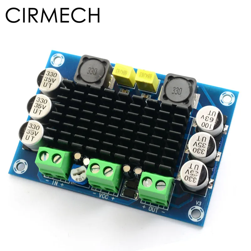 CIRMECH TPA3116 Digital Power Amplifier Board TPA3116D2 Digital Audio Amplifier Board DC 12-26V Mono channel 100W for speakers
CIRMECH TPA3116 Digital Power Amplifier Board TPA3116D2 Digital Audio Amplifier Board DC 12-26V Mono channel 100W for speakers