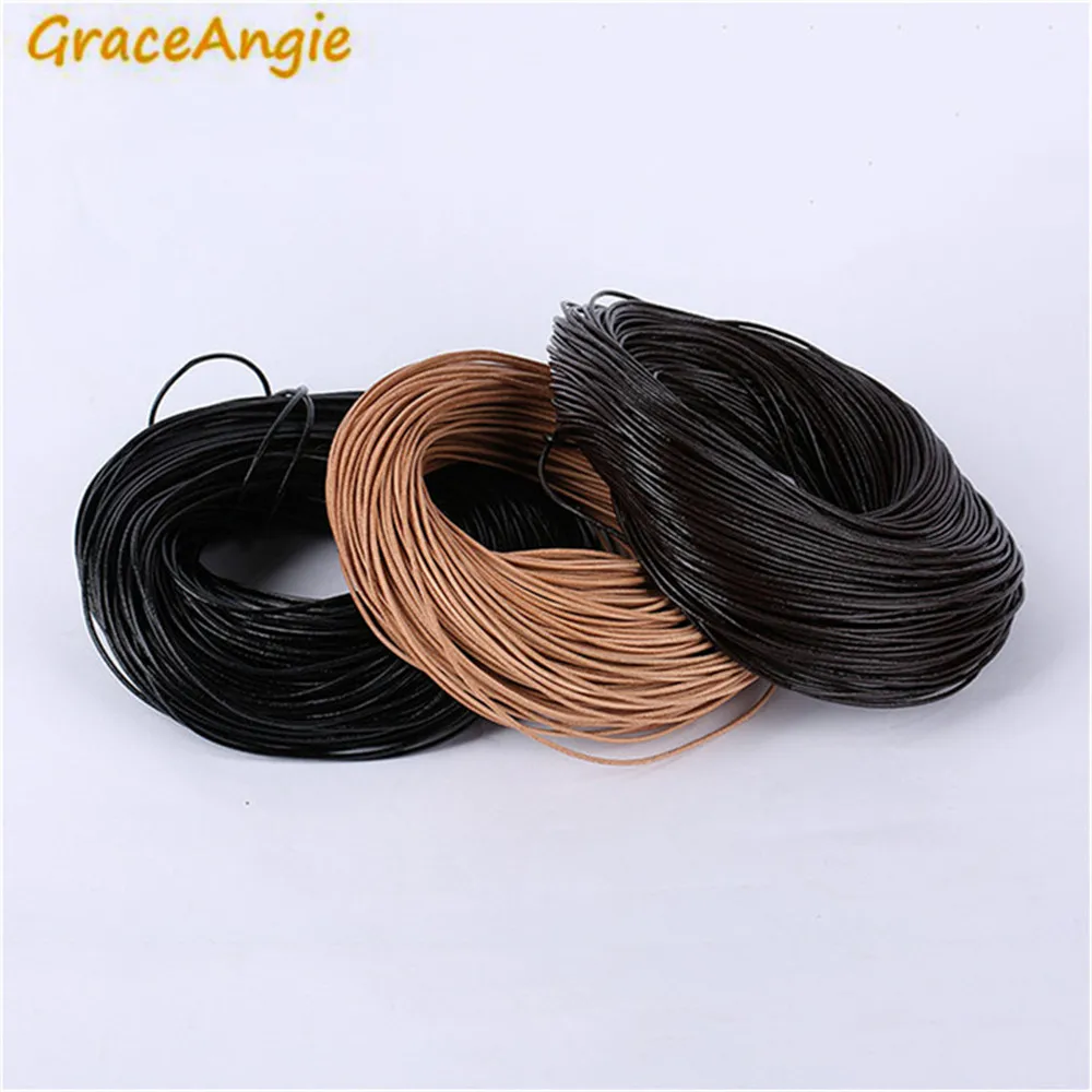 GraceAngie 1m/package Mix Color Leather rope Necklace Braided Rope New Round Rope Original Jewelry Making Width 1-3mm
GraceAngie 1m/package Mix Color Leather rope Necklace Braided Rope New Round Rope Original Jewelry Making Width 1-3mm