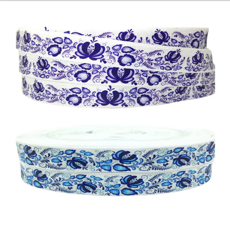 New Arrival 10 Yards Flowers Print Fold Over Elastic 5/8" Hot Sale FOE Ribbon Webbing for DIY Headwear Hair Tie Hair Accessory
New Arrival 10 Yards Flowers Print Fold Over Elastic 5/8" Hot Sale FOE Ribbon Webbing for DIY Headwear Hair Tie Hair Accessory