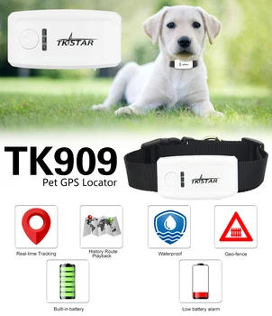 Multi-function Smart Mini TK909 Pet GPS Tracker for cat dog realtime tracking waterproof Sleeping Working mode Low battery alert
Multi-function Smart Mini TK909 Pet GPS Tracker for cat dog realtime tracking waterproof Sleeping Working mode Low battery alert