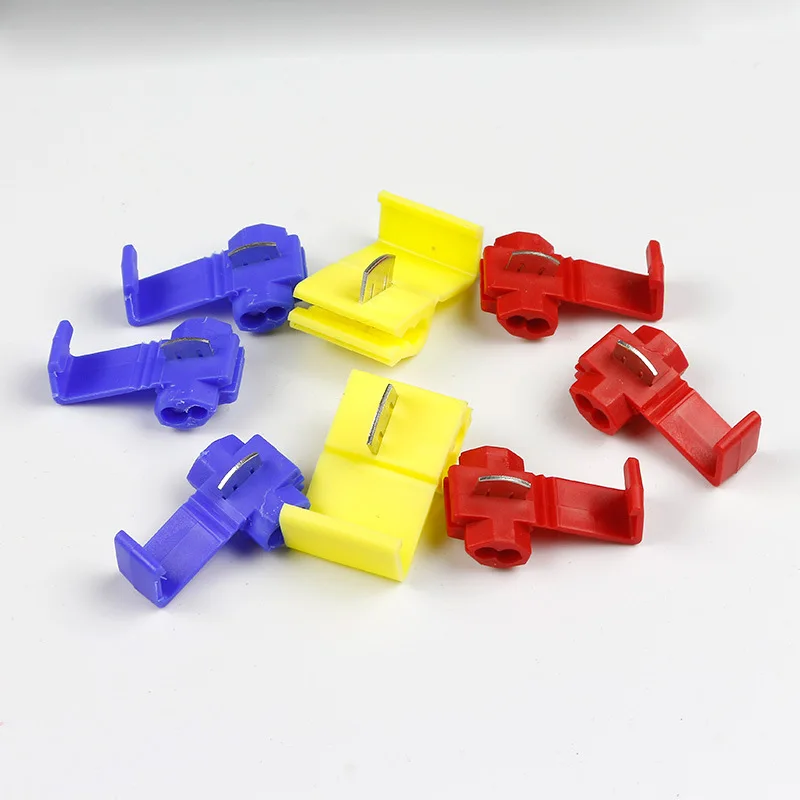 50pcs Cable Crimp Connectors Quick Splice Snap Lock Electrical Wire Terminals Red/Blue/Yellow
50pcs Cable Crimp Connectors Quick Splice Snap Lock Electrical Wire Terminals Red/Blue/Yellow