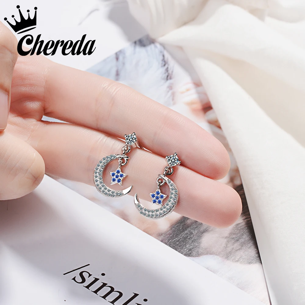 Chereda New Luxury Star Drop Earring Crystal Geometric Earrings Blue Jewelry Simple Charm Bijoux Party Birthday Gift
Chereda New Luxury Star Drop Earring Crystal Geometric Earrings Blue Jewelry Simple Charm Bijoux Party Birthday Gift