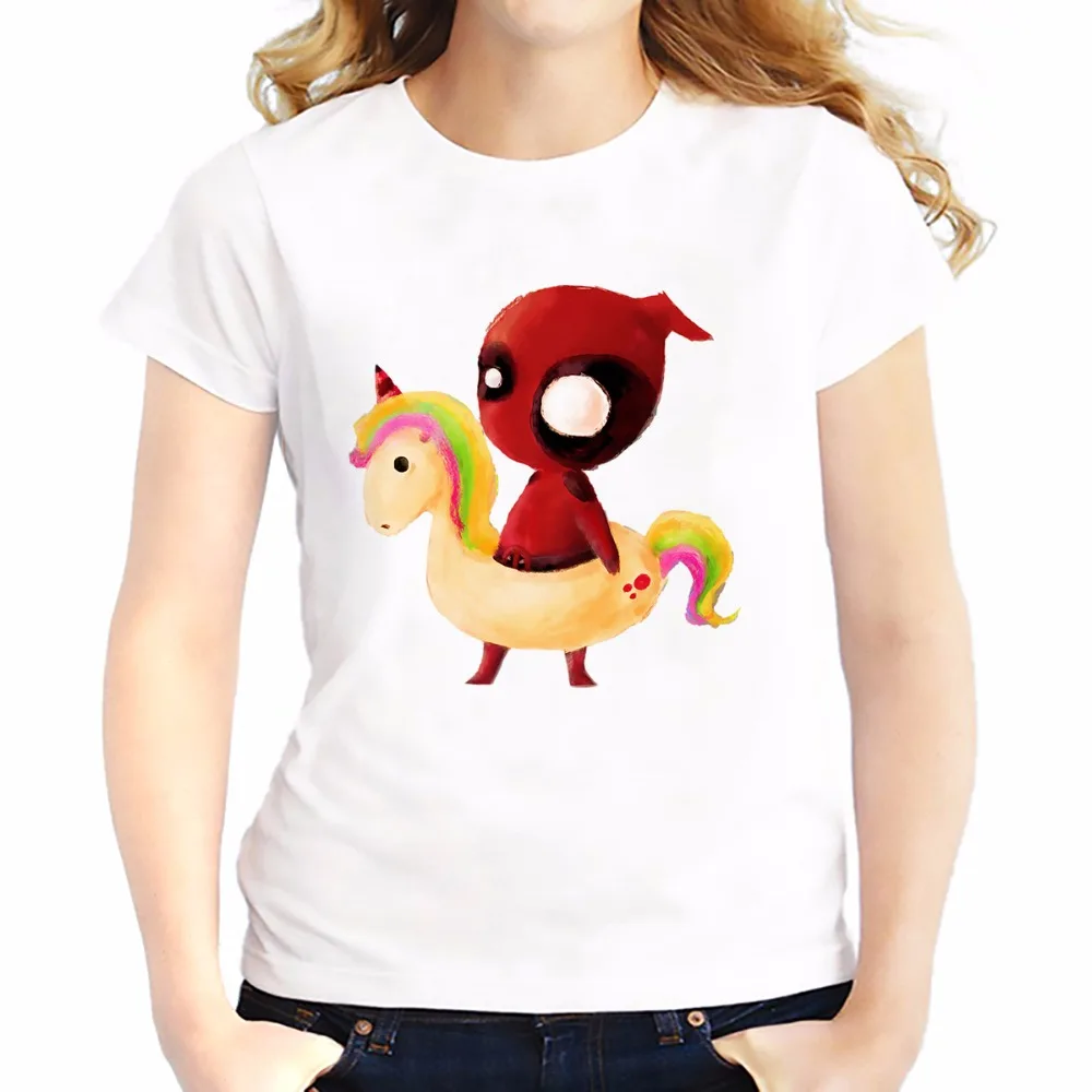 cute deadpool baby and color horse funny t shirts women summer new casual tee shirt femme tshirt kawaii t-shirts
cute deadpool baby and color horse funny t shirts women summer new casual tee shirt femme tshirt kawaii t-shirts
