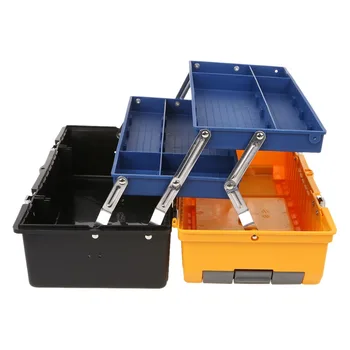 Portable 17" Large Plastic Tool Box 3 Layer Storage Hardware Tool box Multifunction Tool Container Case DIY
Portable 17" Large Plastic Tool Box 3 Layer Storage Hardware Tool box Multifunction Tool Container Case DIY