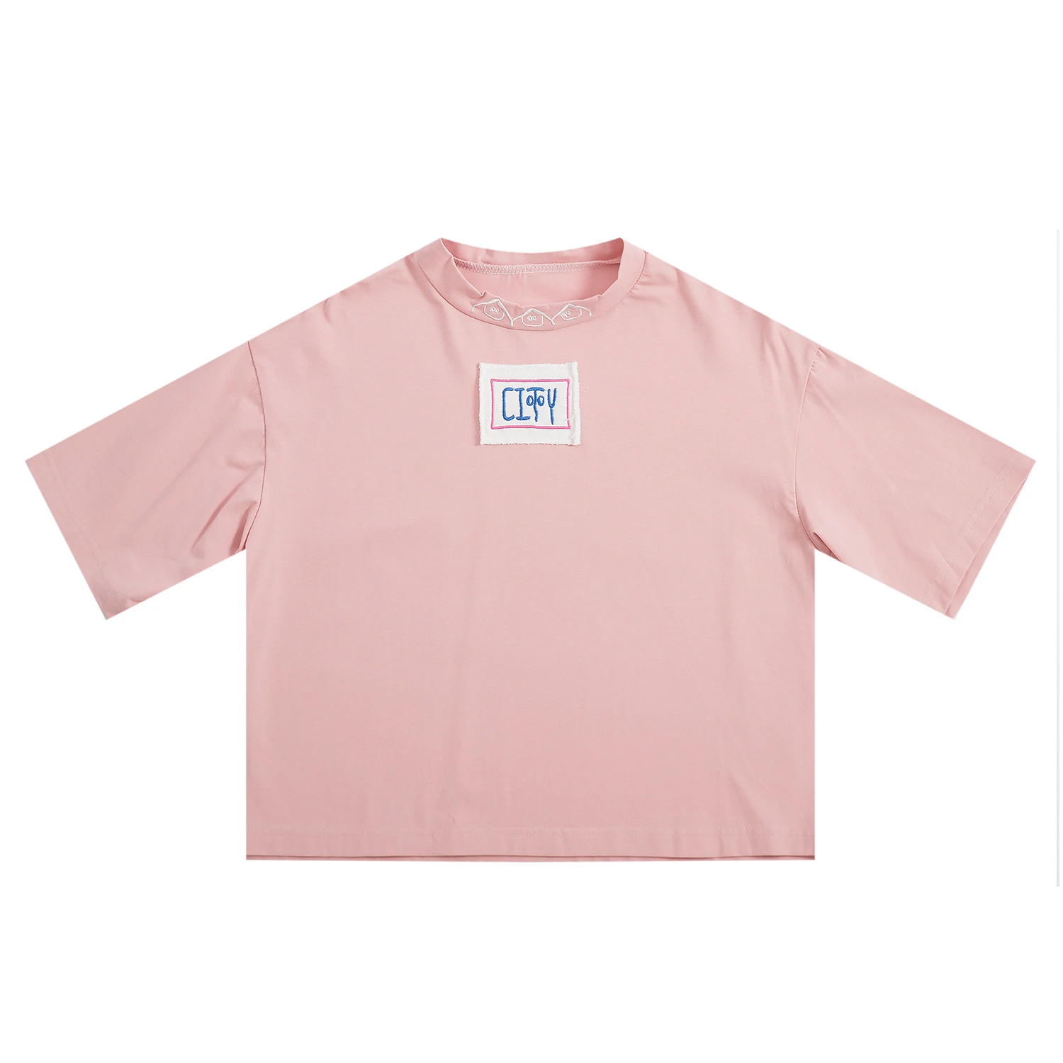 Summer Short-sleeved Lady T-shirt Harajuku Women Tshirt Cotton Original Short Tee Shirt Tops Letters Patchwork Pink Preppy Style
Summer Short-sleeved Lady T-shirt Harajuku Women Tshirt Cotton Original Short Tee Shirt Tops Letters Patchwork Pink Preppy Style