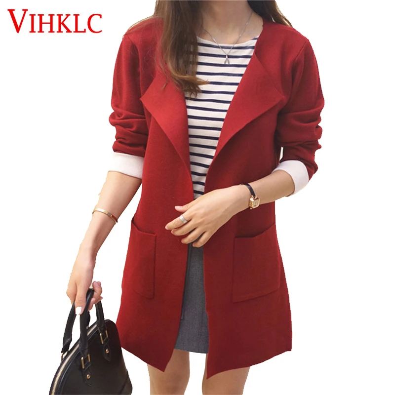 Autumn Winter Long Cardigan Casual Sweater Women 2018 Long Sleeve Knitted Cardigans Female Slim Outerwear Coat Crochet Sweaters
Autumn Winter Long Cardigan Casual Sweater Women 2018 Long Sleeve Knitted Cardigans Female Slim Outerwear Coat Crochet Sweaters