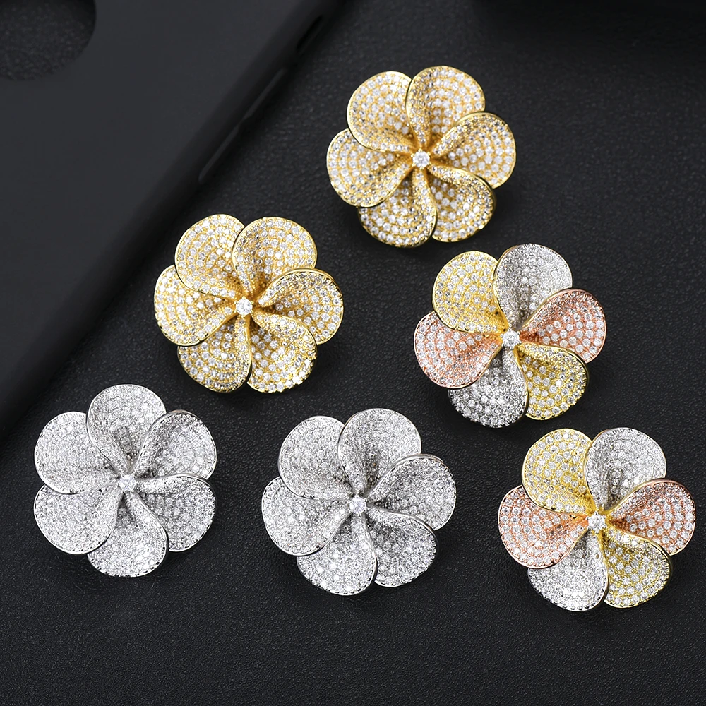 GODKI Famous NEW Luxury Flower Wheel Cubic Zircon CZ Stud Earrings for Women Wedding Bridal Earrings pendientes mujer moda 2019
GODKI Famous NEW Luxury Flower Wheel Cubic Zircon CZ Stud Earrings for Women Wedding Bridal Earrings pendientes mujer moda 2019