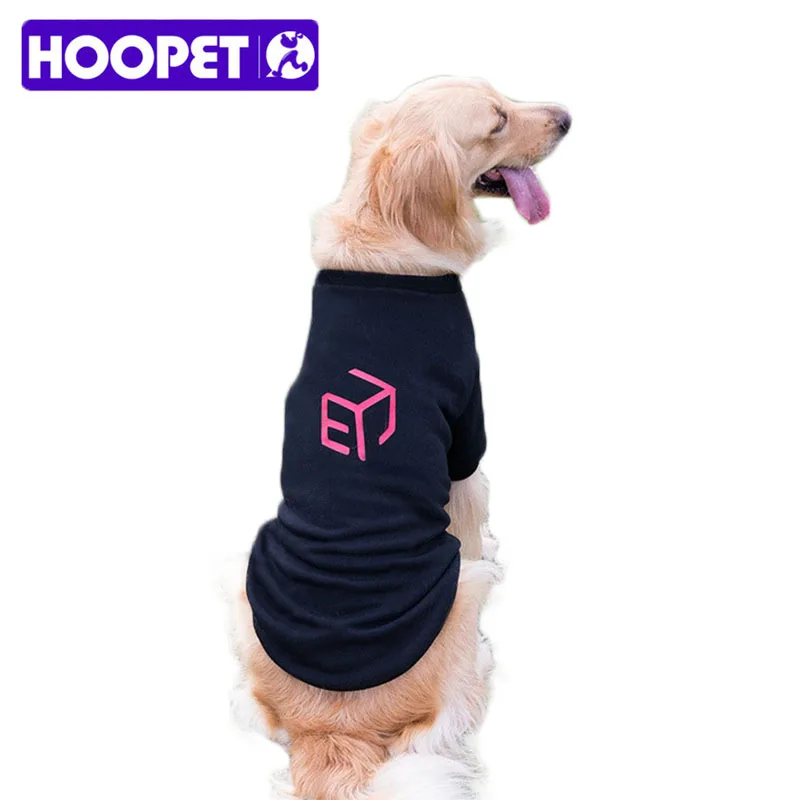 Hoopet Одежда для собак Весенняя новинка большие толстовки хлопковая флисовая