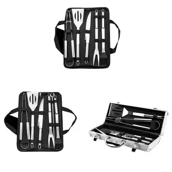 5pcs/9pcs BBQ Barbecue Tools Set Kitchen Stainless Steel Fork Clip Shovel Brush Grill Kit Outdoor Camping Grill Accessories
5pcs/9pcs BBQ Barbecue Tools Set Kitchen Stainless Steel Fork Clip Shovel Brush Grill Kit Outdoor Camping Grill Accessories