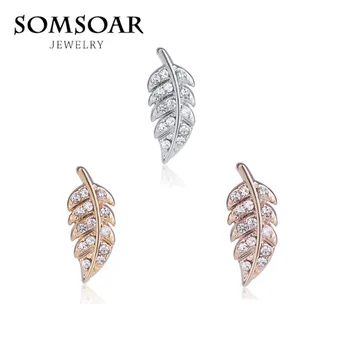 Somsoar Jewelry Deluxe Crystal Leaf Charms DIY Keys fit Leather wrappable Mesh Stainless steel Bracelet 10pcs/lot
Somsoar Jewelry Deluxe Crystal Leaf Charms DIY Keys fit Leather wrappable Mesh Stainless steel Bracelet 10pcs/lot