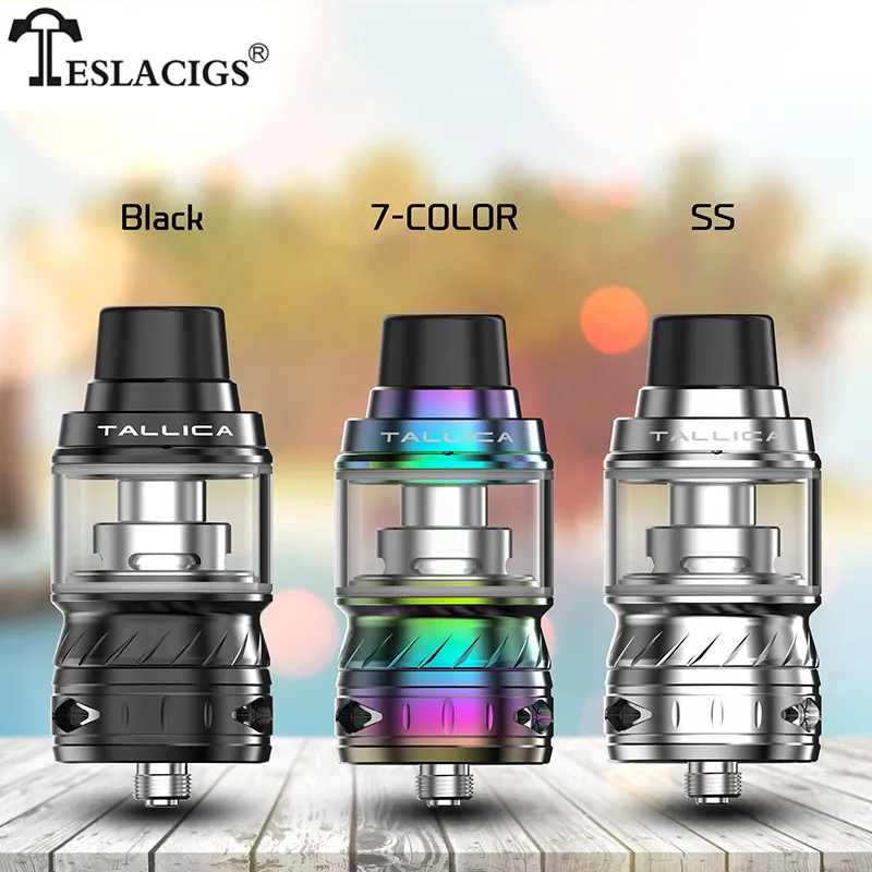 Teslacigs Tallica Sub Ohm Tank 0.18 Ohms Up To 110W Atomizer 24mm Diameter 110W mesh coil 6ml tank Replaceable E cigarette Tank
Teslacigs Tallica Sub Ohm Tank 0.18 Ohms Up To 110W Atomizer 24mm Diameter 110W mesh coil 6ml tank Replaceable E cigarette Tank