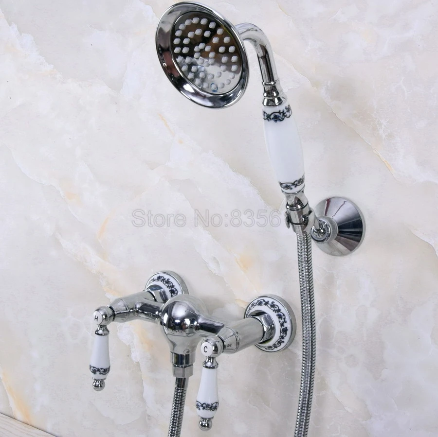 Polished Chrome Wall Mounted Bathroom Bathtub Faucet Mixer Tap w/Hand Shower tna286
Polished Chrome Wall Mounted Bathroom Bathtub Faucet Mixer Tap w/Hand Shower tna286