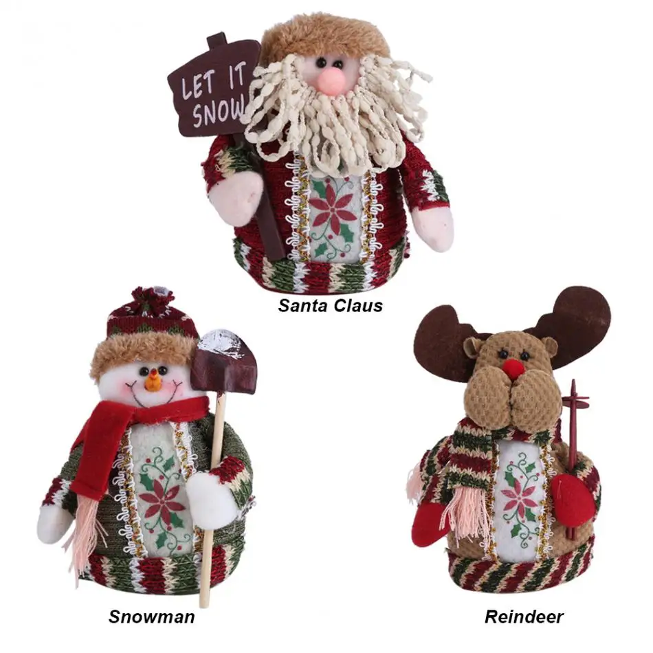 christmas ornaments santa claus snowman reindeer