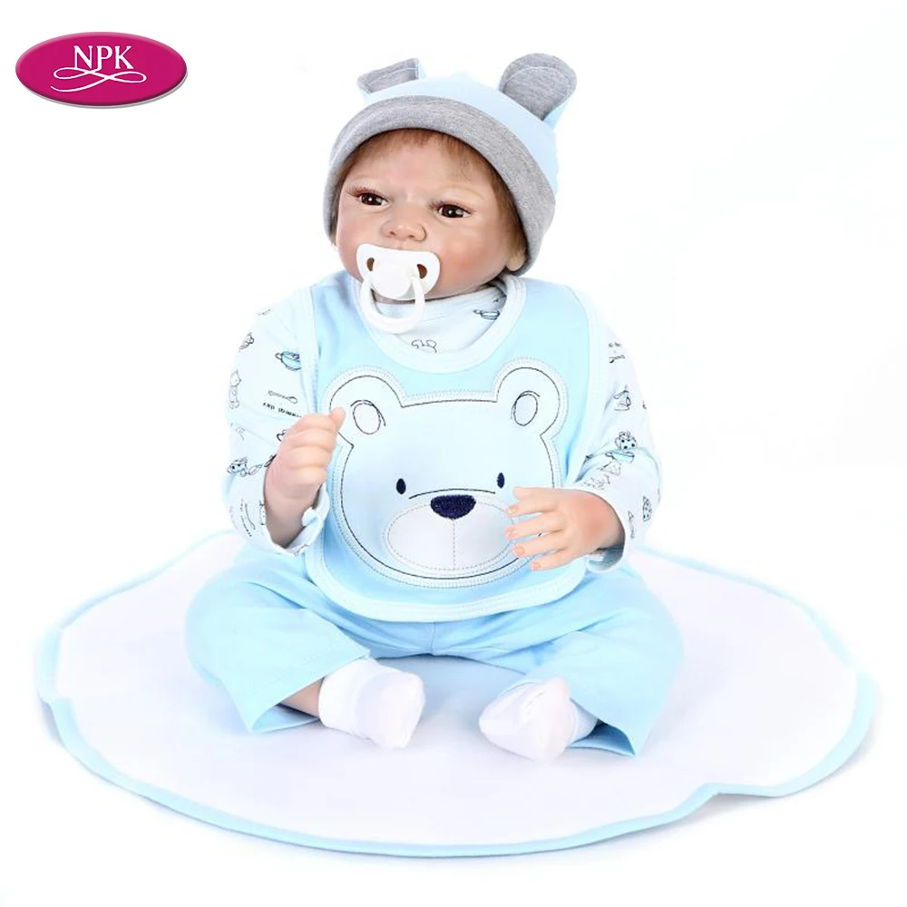 NPK 55CM De Silicone Toy Lifelike Boys Reborn Doll Soft Cotton Body Lifelike Reborn Babies Menino Boneca Child Birthday Gift
NPK 55CM De Silicone Toy Lifelike Boys Reborn Doll Soft Cotton Body Lifelike Reborn Babies Menino Boneca Child Birthday Gift