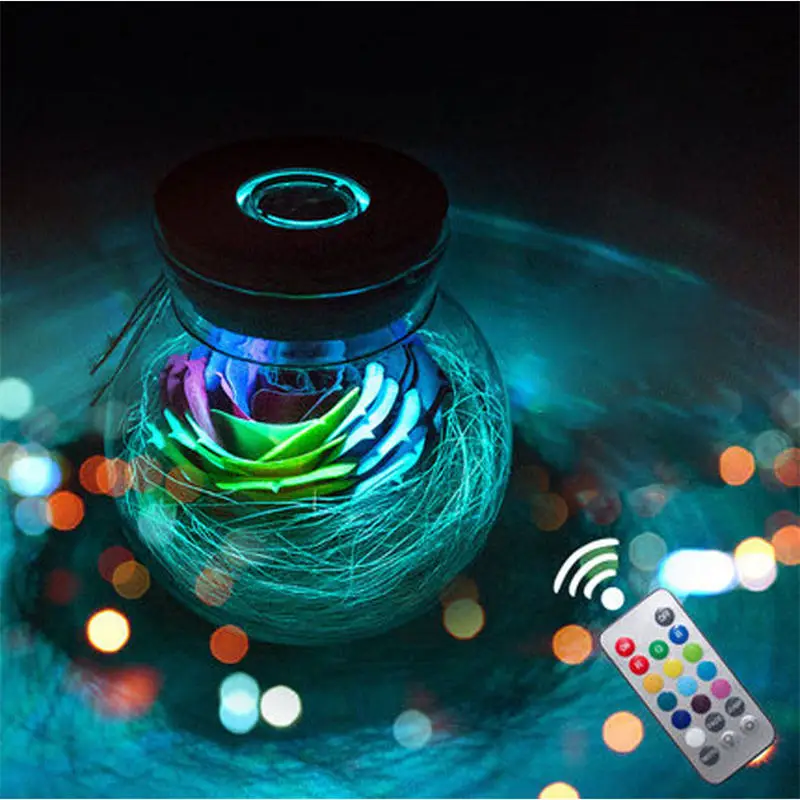 Creative Wishing Night Lamp Battery Powered Rose Night Light LED RGB Dimmer Romantic Rose Bulb Brithday Valentine's Day Gift
Creative Wishing Night Lamp Battery Powered Rose Night Light LED RGB Dimmer Romantic Rose Bulb Brithday Valentine's Day Gift
