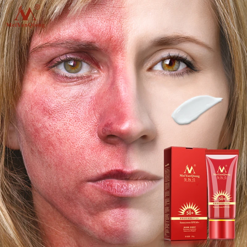 MeiYanQiong Sunscreen SPF50+ Whitening Repair Sunblock Skin Protective Cream Anti-sensitive Oil-control Moisturizing Isolation | Красота и