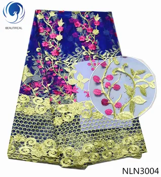 BEAUTIFICAL african lace fabrics blue net lace fabric with beads/stones Fashion multicolor embroidered french lace 5yards NLF30
BEAUTIFICAL african lace fabrics blue net lace fabric with beads/stones Fashion multicolor embroidered french lace 5yards NLF30
