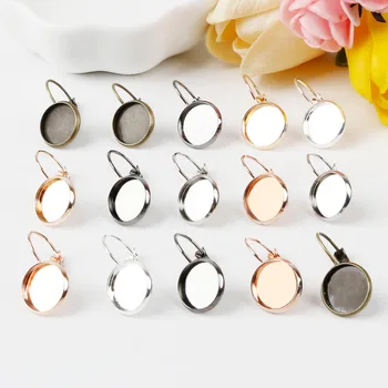 14mm 10pcs 6 Colors Plated French Lever Back Earrings Blank/Base,Fit 12mm Glass Cabochons,Buttons;Earring Bezels
14mm 10pcs 6 Colors Plated French Lever Back Earrings Blank/Base,Fit 12mm Glass Cabochons,Buttons;Earring Bezels