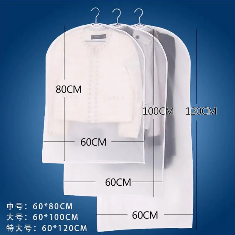 5//10pcs 24/"x47/" Garment Bag Suit Storage Cover Dress Clothes Coat Dust Protector